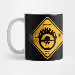 War Boys Danger Road Sign - Bullet Edition Mug